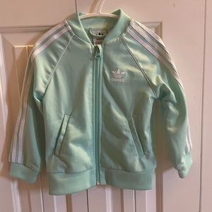 ✨Turquoise Adidas Zip Jacket 18-24M